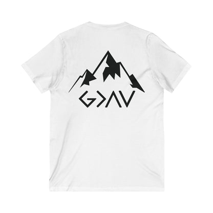 V-Neck Tee - God is Greater
