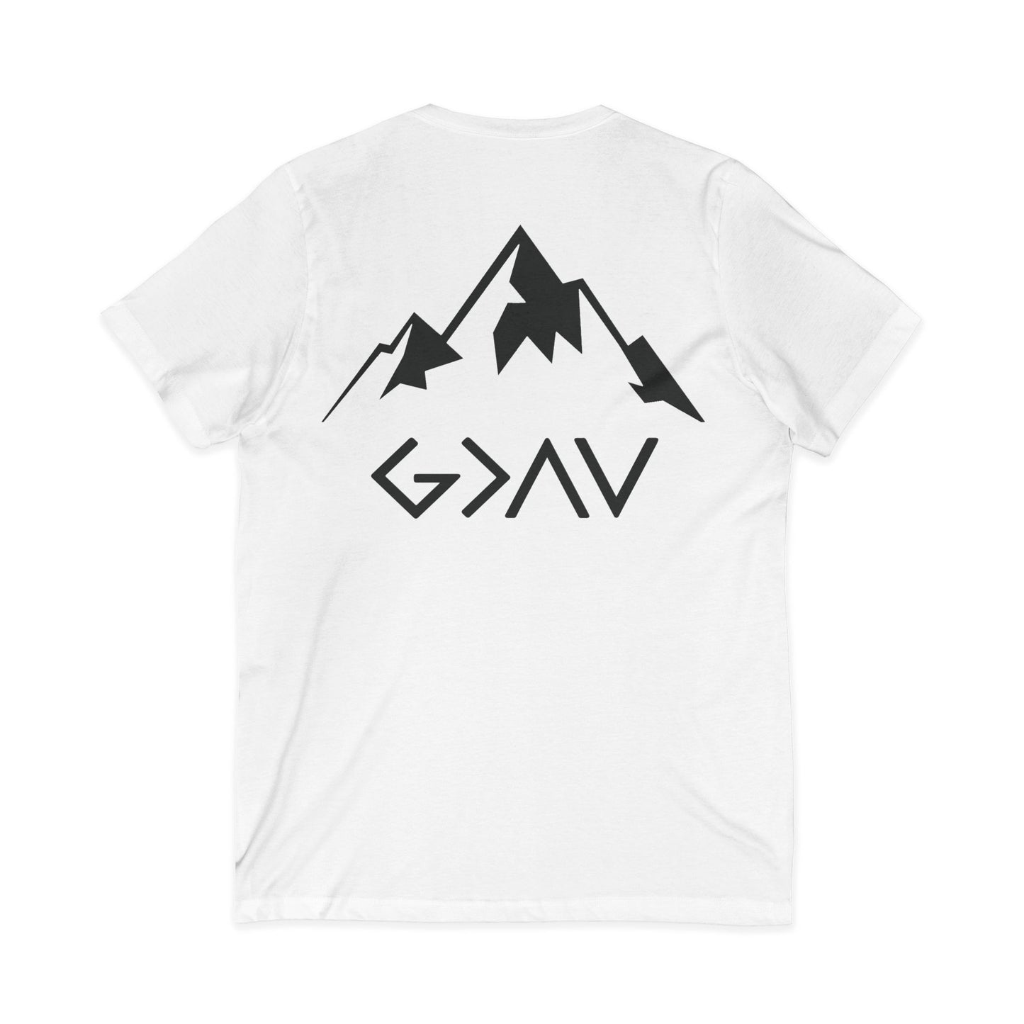 V-Neck Tee - God is Greater