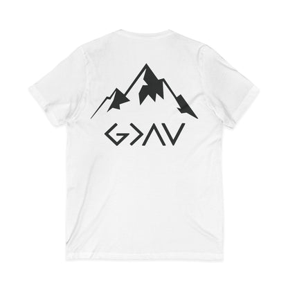V-Neck Tee - God is Greater