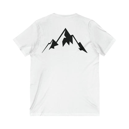 Jersey Short Sleeve V-Neck Tee - Mountains